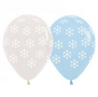 Globos copos de nieve 6u